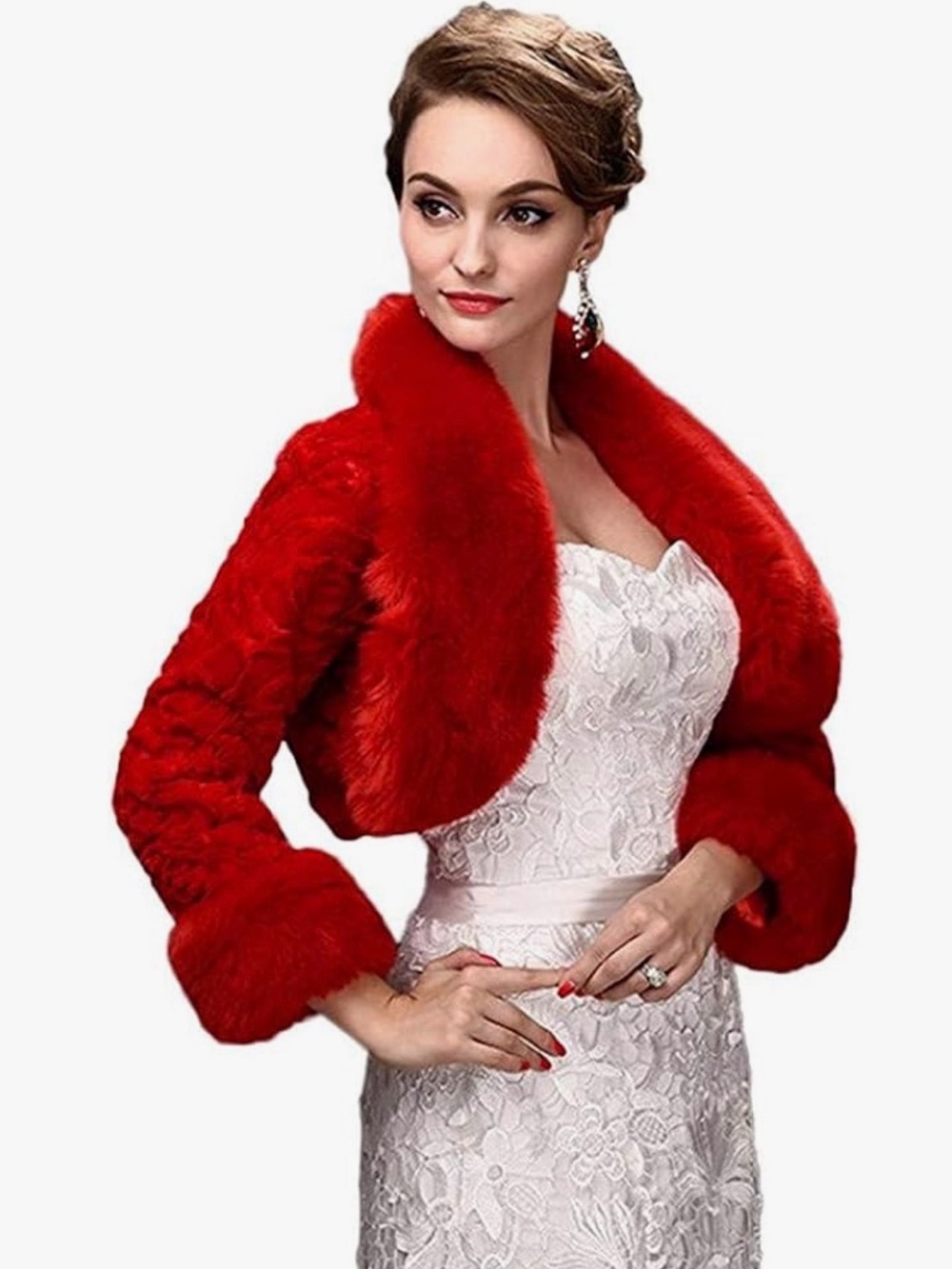 Once first Red Faux Jacket - Picture 2 of 14